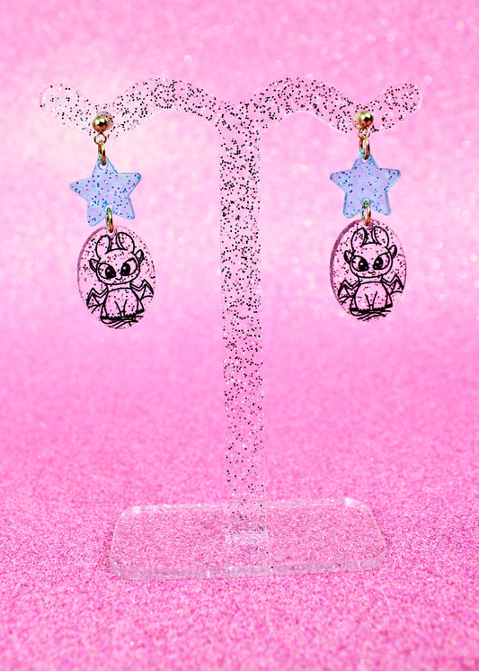 Dragon Buddies Dangle Earrings - Character Jellies