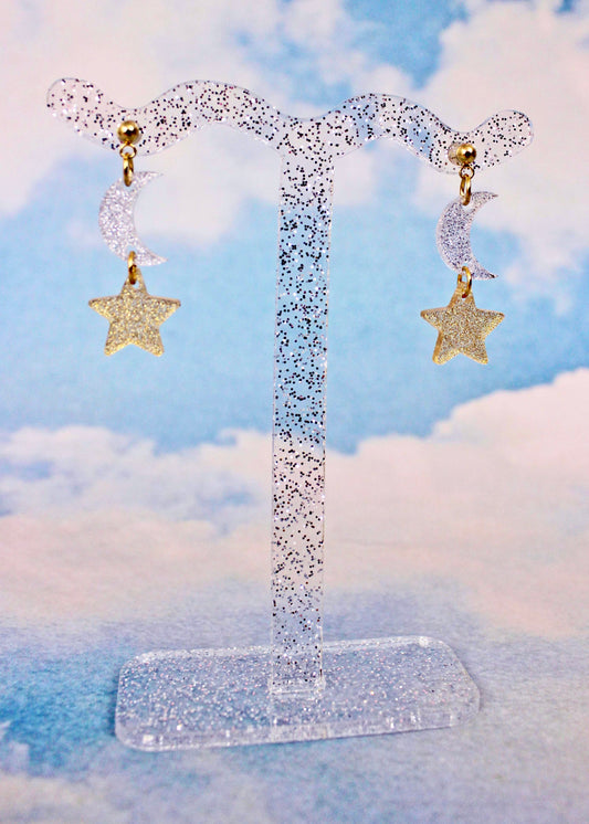 Celestial Sparkle Dangle Earrings - Epic Park Hop