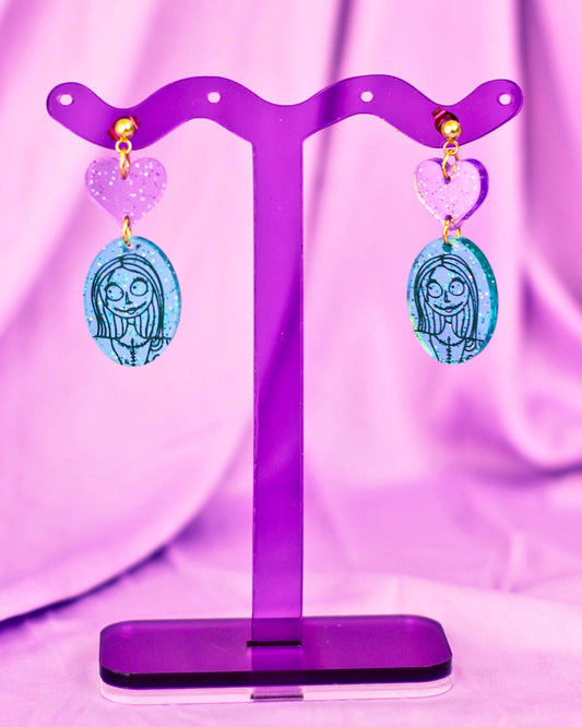 Patchwork Doll Dangle Earrings - Character Jellies